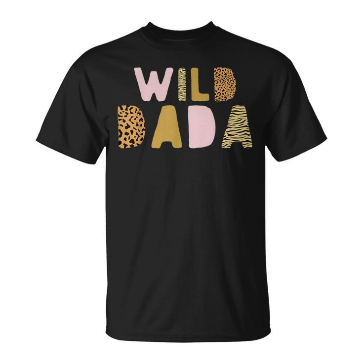 Wild One Dada Two Wild Birthday Outfit Zoo Birthday Animal T-Shirt