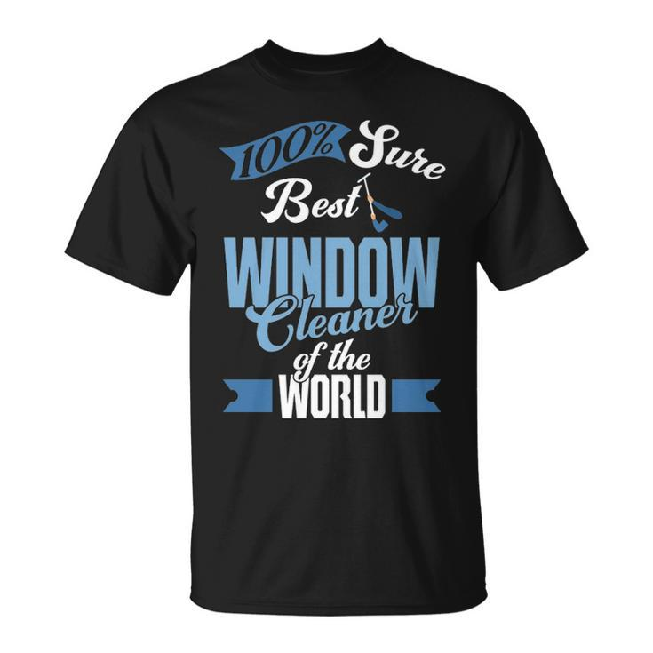 Window Cleaner  For Washer Dad Men Husband T-Shirt