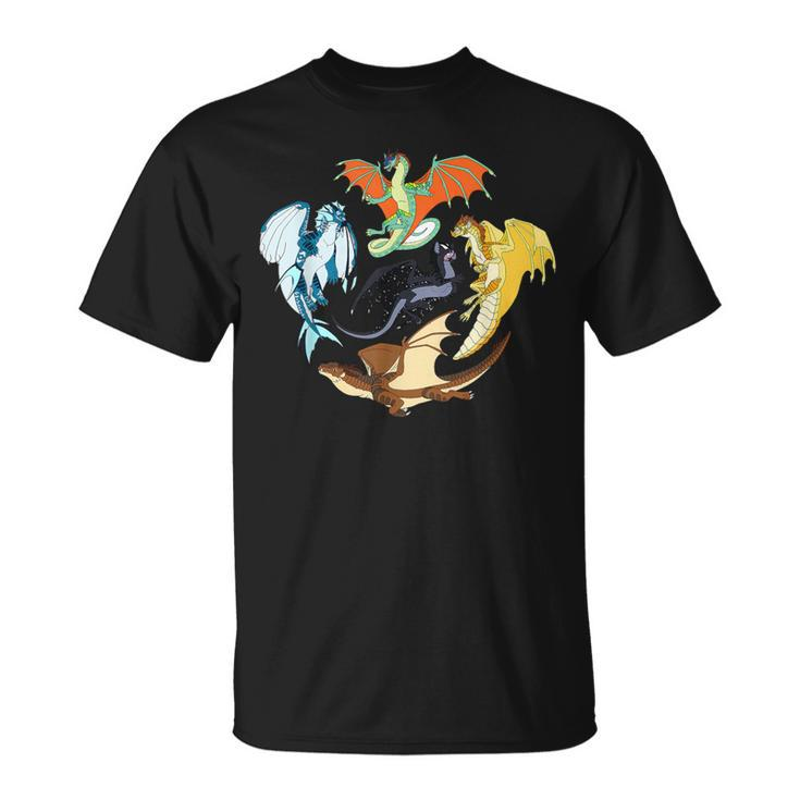 Wing Of Fires Legends Fathom Darkstalker Clearsight T-Shirt