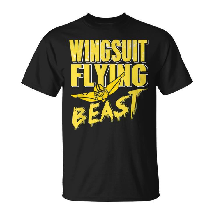 Wingsuit Flying Beast Wingsuiting Wingsuit Base Jumping T-Shirt