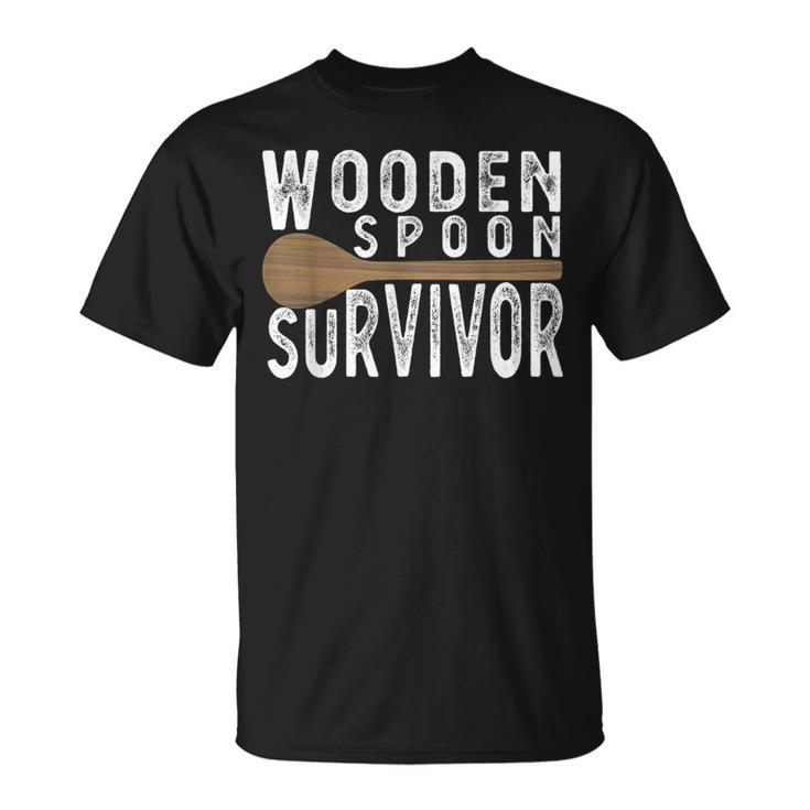 Wooden Spoon Survivor I Survived Wooden Spoon T-Shirt