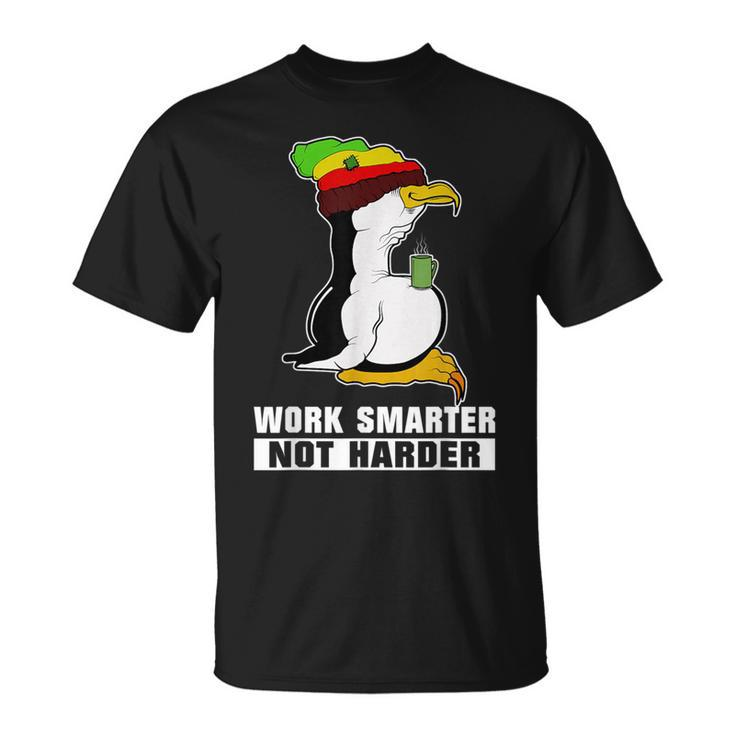 Work Smarter Not Harder Linux Penguin For Programmers T-Shirt