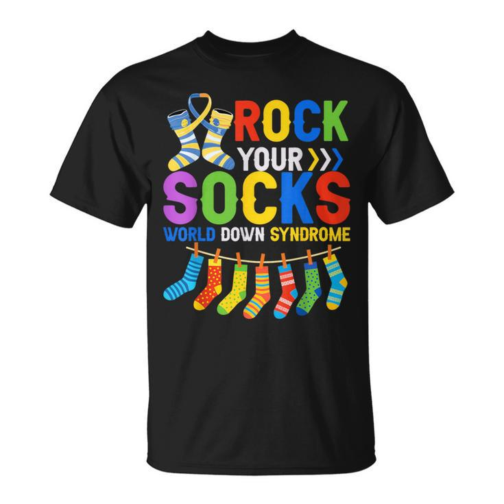 World Down Syndrome Day Awareness Rock Your Socks T-Shirt