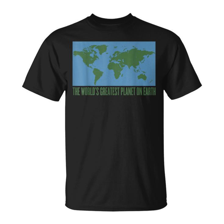 World's Greatest Planet On Earth Day T World Peace T-Shirt