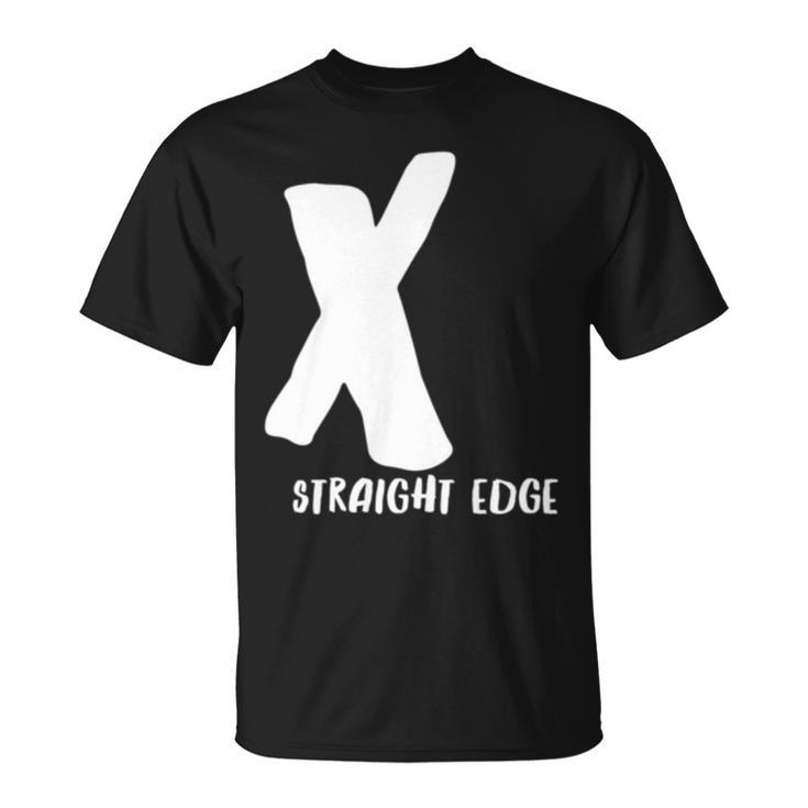 X Straight Edge Hardcore Punk Rock Band Fan Outfit T-Shirt