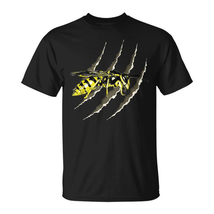 Yellow Jacket Wasp Tear Punk Emo Goth T-Shirt