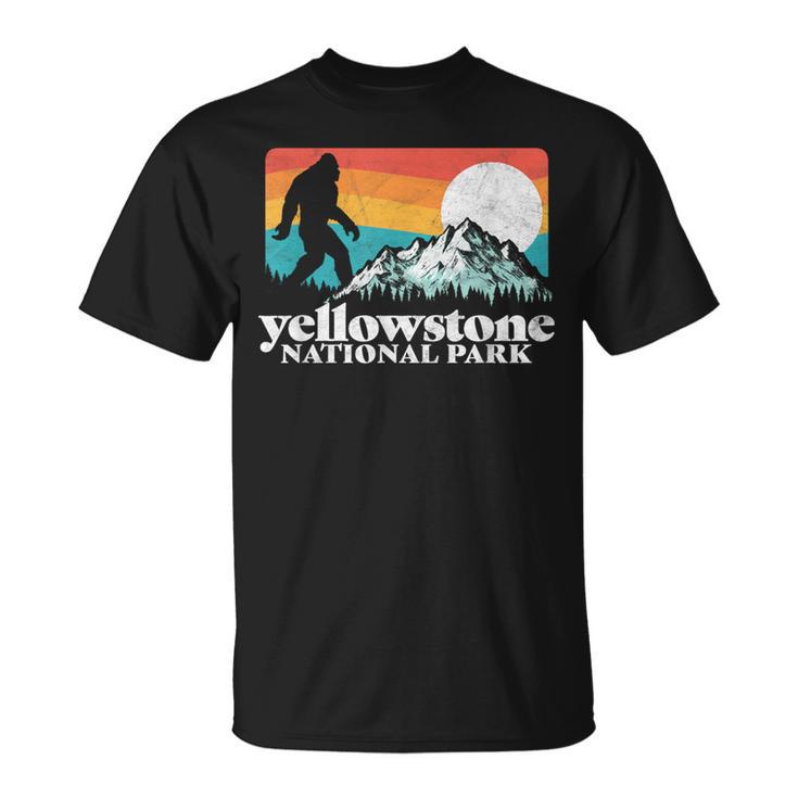 Yellowstone National Park Bigfoot Mountains T-Shirt