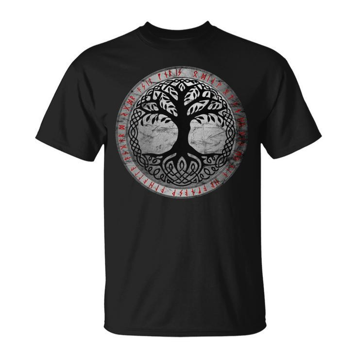 Yggdrasil The Celtic Tree Of Life Vintage Norse T-Shirt