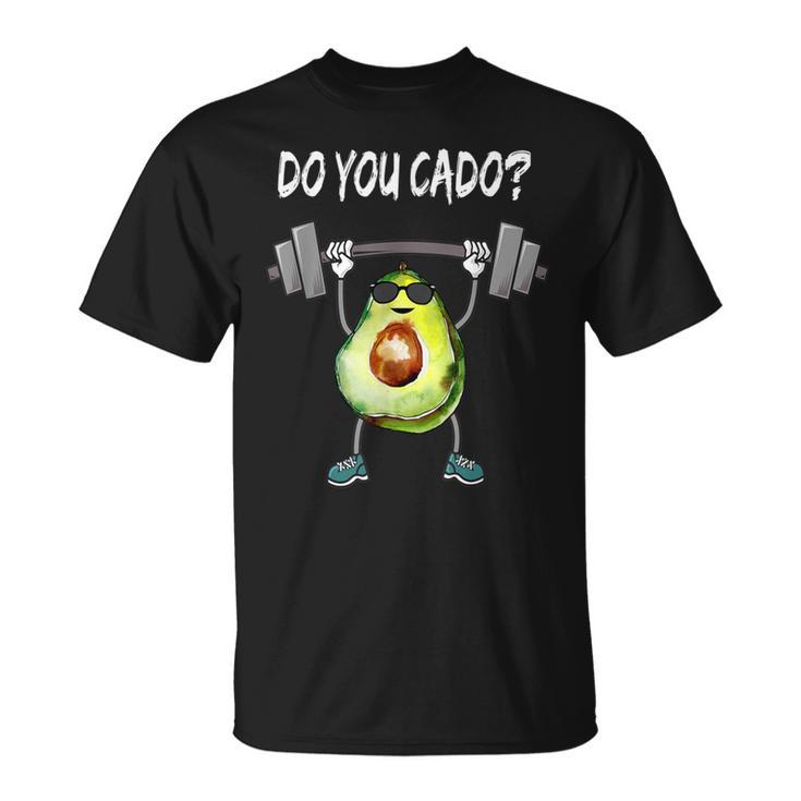 Do Yo Cado Aguacate Keto Low Carb Levantamiento De Pesas Fitness Camiseta unisex