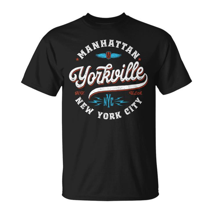 Yorkville Manhattan New York Vintage Graphic T-Shirt