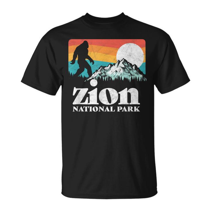 Zion National Park Utah Bigfoot Mountains T-Shirt