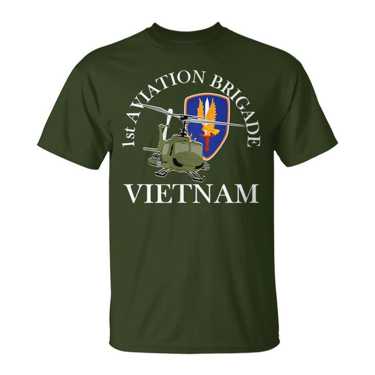 1St Aviation Brigade Vietnam Veteran The Golden Hawks Xmas T-Shirt