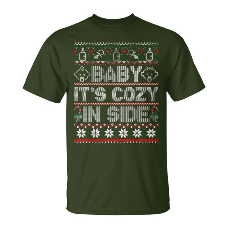 Baby It's Cozy Inside Christmas Ugly Sweater T-Shirt