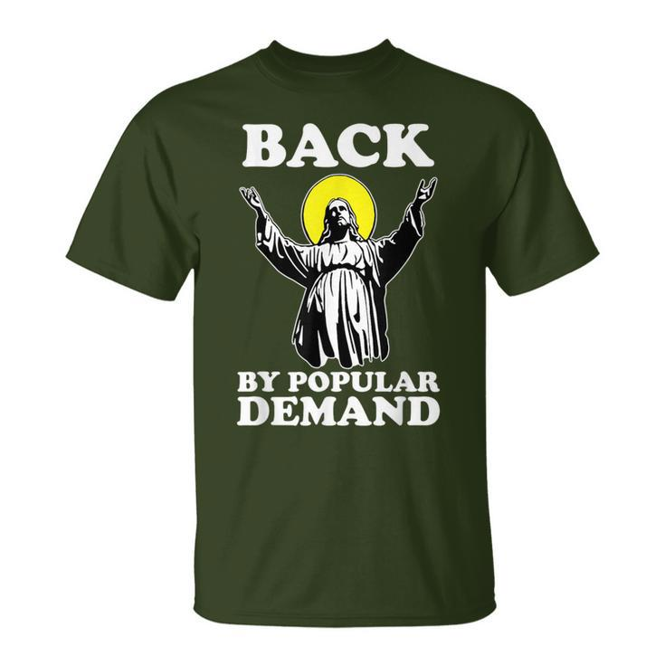 Back By Popular Demand Christmas Jesus Religious Christian T-Shirt