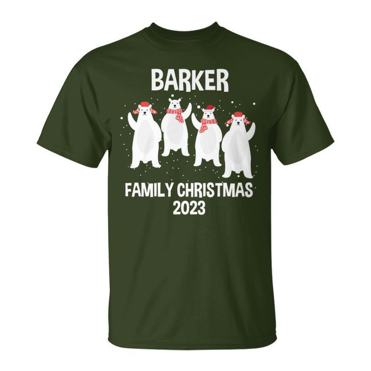 Barker Family Name Barker Family Christmas T-Shirt