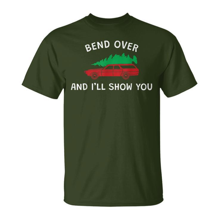 Bend Over And I'll Show You Christmas Couple Matching Family T-Shirt