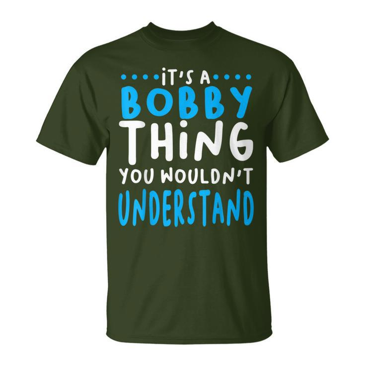 Bobby Name Personalized Christmas Present Robert T-Shirt