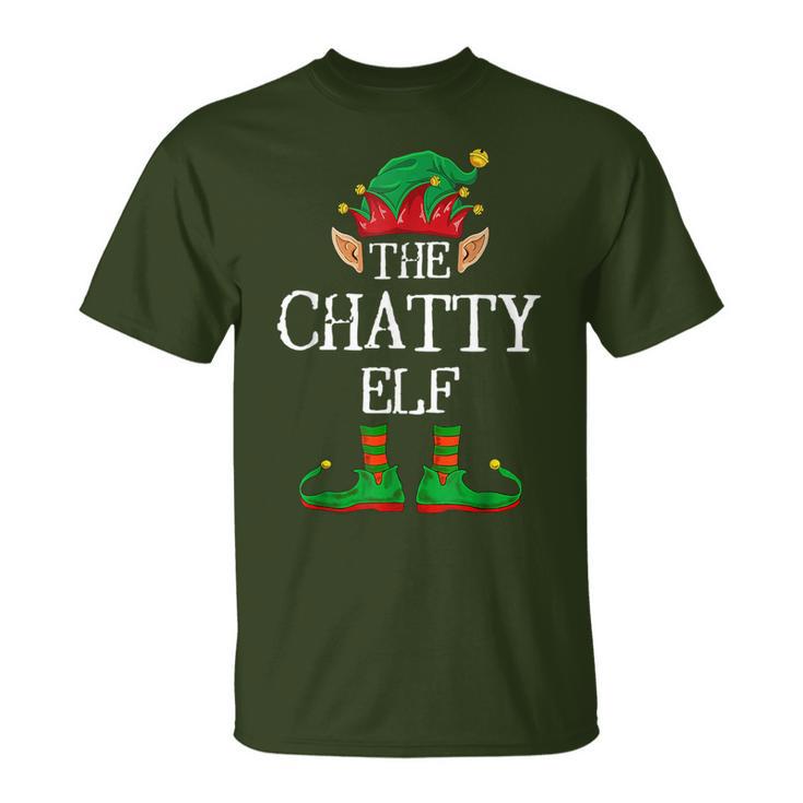 Chatty Elf Family Matching Christmas Pajama Pj T-Shirt