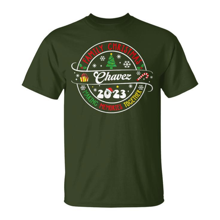 Chavez Family Name Christmas Matching Surname Xmas 2023 T-Shirt
