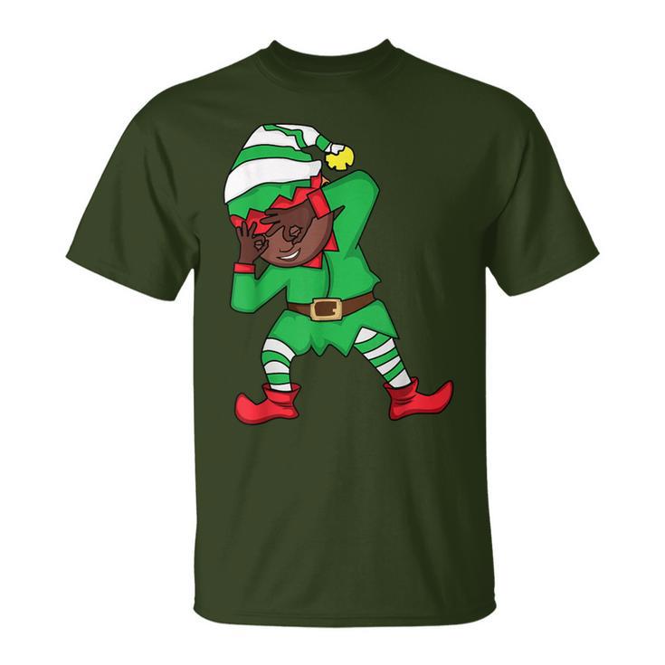 Christmas African American Elf Griddy Dance T-Shirt