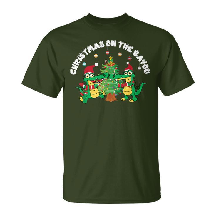 Christmas On The Bayou Cajun Christmas For Bayou State T-Shirt