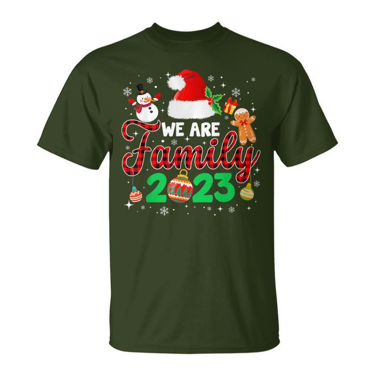 Christmas Family Matching 2023 Santa Hat Xmas Holiday T-Shirt