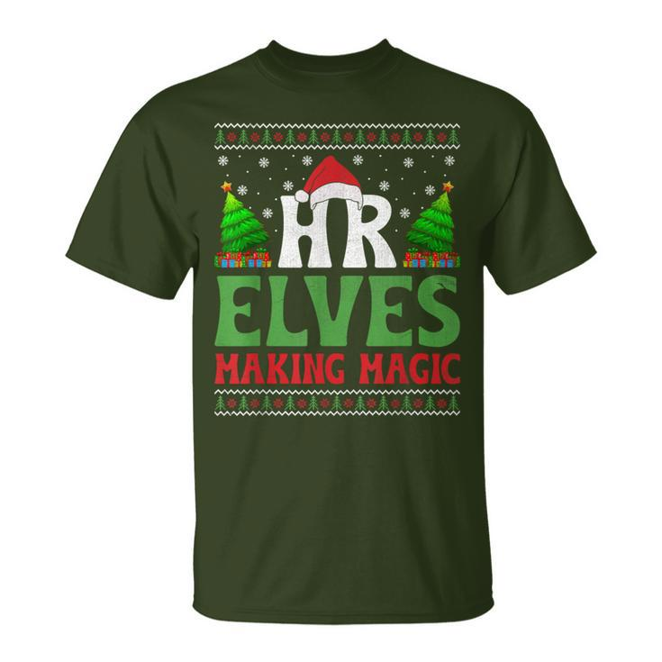 Christmas Human Resources Hr Manager Office Department T-Shirt
