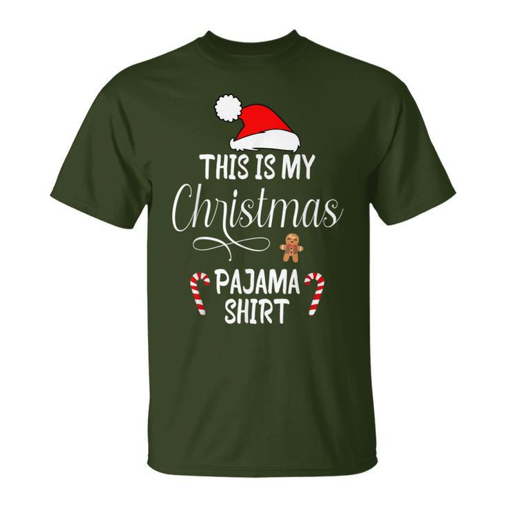 This Is My Christmas Pajama Santa Xmas Holiday T-Shirt