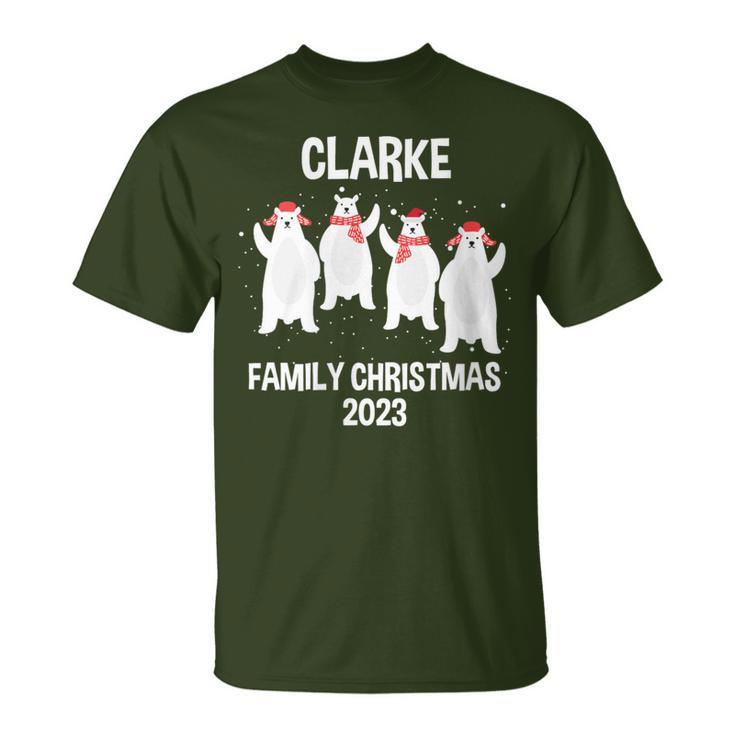 Clarke Family Name Clarke Family Christmas T-Shirt