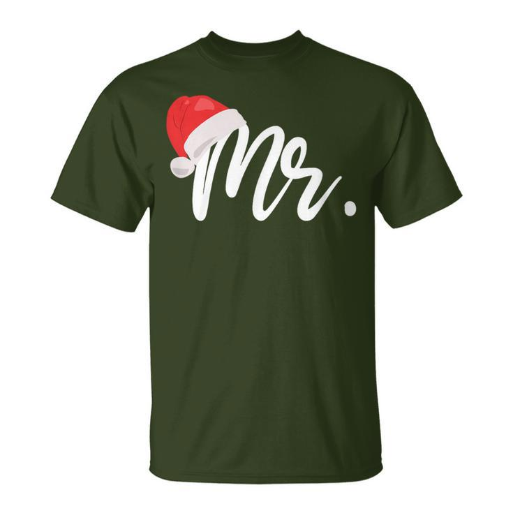 Couple Matching Mr And Mrs Christmas T-Shirt