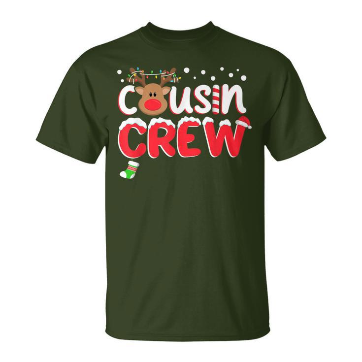 Cousin Crew Christmas 2023 Family Matching Santa Elf Xmas T-Shirt