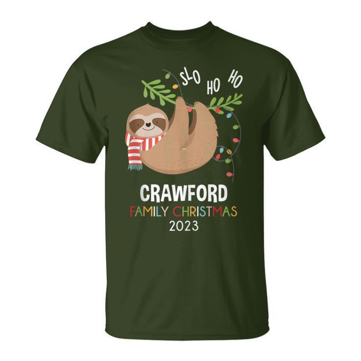 Crawford Family Name Crawford Family Christmas T-Shirt