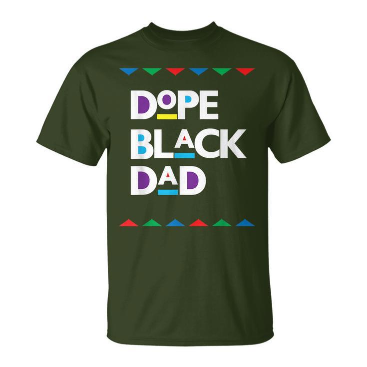 Dope Black Dad Dope Black Christmas Fathers Day T-Shirt