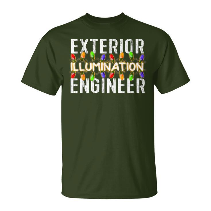 Exterior Illumination Engineer Christmas Lights T-Shirt