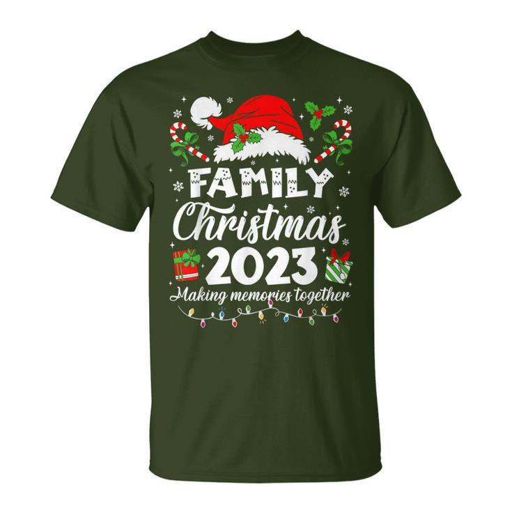 Family Christmas 2023 Pajamas Matching Squad Santa Elf Xmas T-Shirt