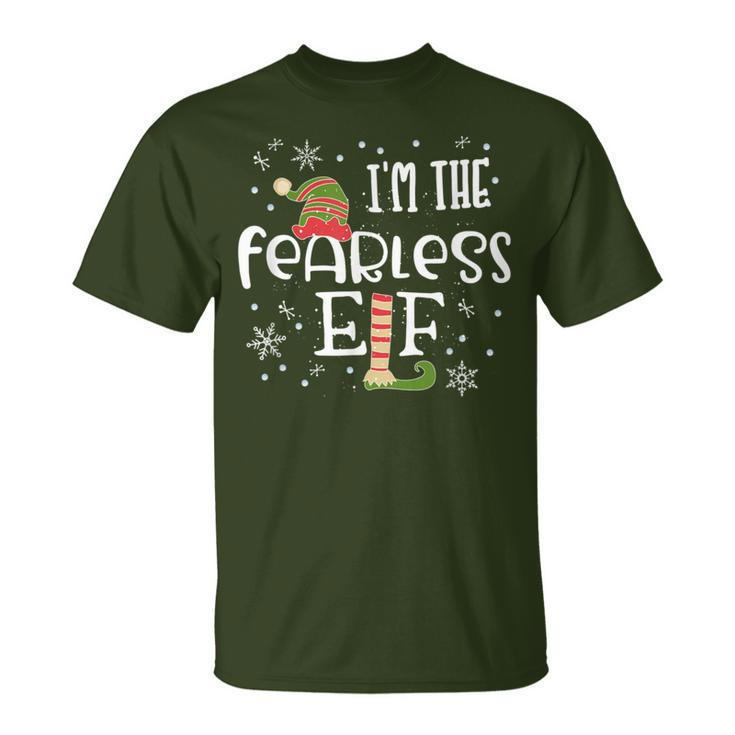 Fearless Elf Matching Family Group Christmas Outfit 2021 T-Shirt