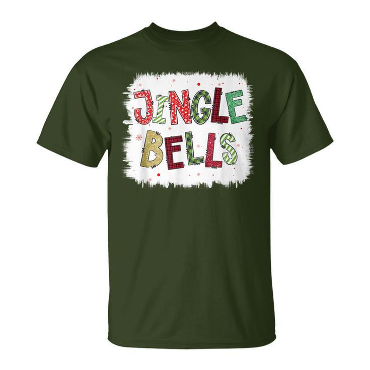 Jingle Bells Christmas Family Pajama Bleach Xmas T-Shirt