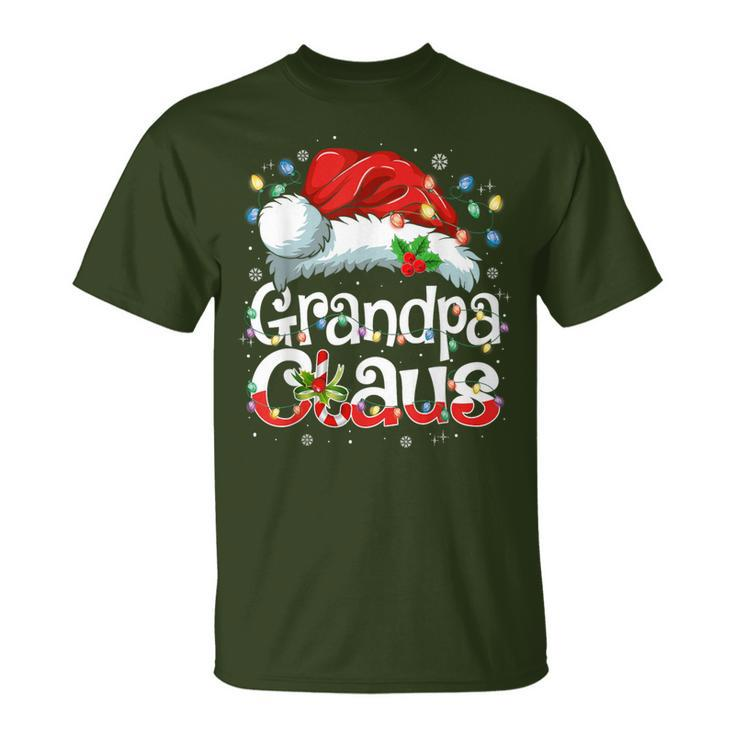 Grandpa Claus Xmas Santa Matching Family Christmas Pajamas T-Shirt