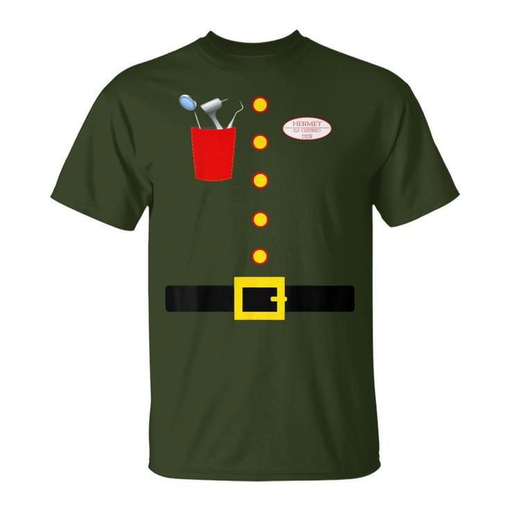 Hermey Dentist Elf Costume Elf Dentist Christmas T-Shirt