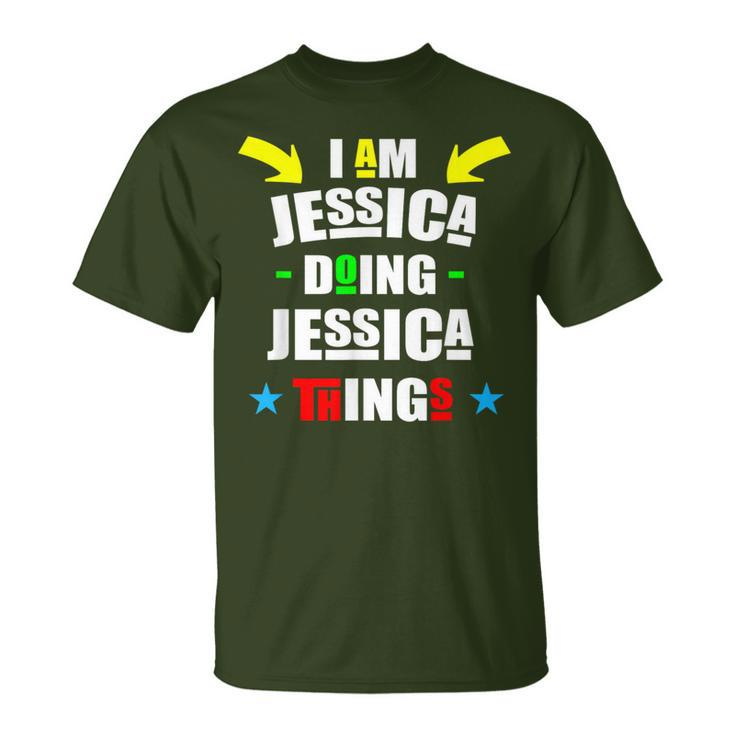 I'm Jessica Doing Jessica Things Cool Christmas T-Shirt