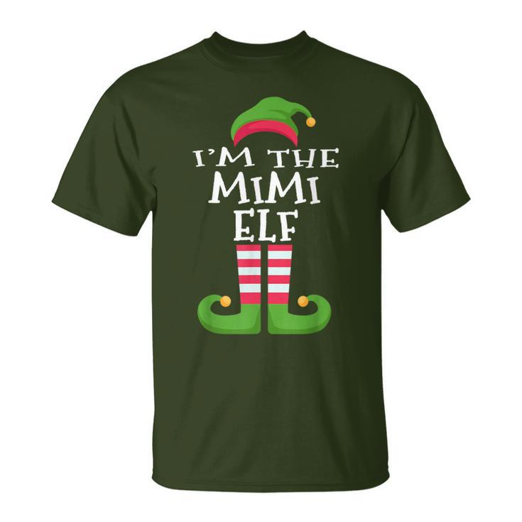 I'm The Mimi Elf Family Matching Christmas Pajama T-Shirt