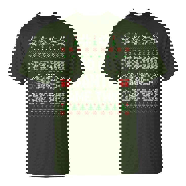 I'm So Good Santa Came Twice Santa Matching Couple Christmas T-Shirt