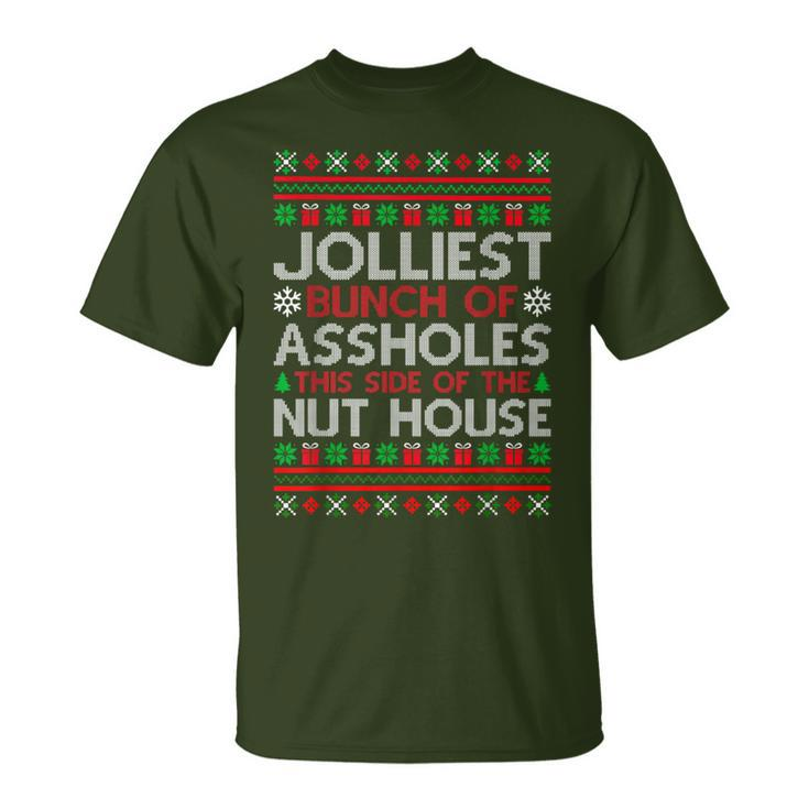 Jolliest Bunch Of A-Holes Christmas Pajamas Movie T-Shirt