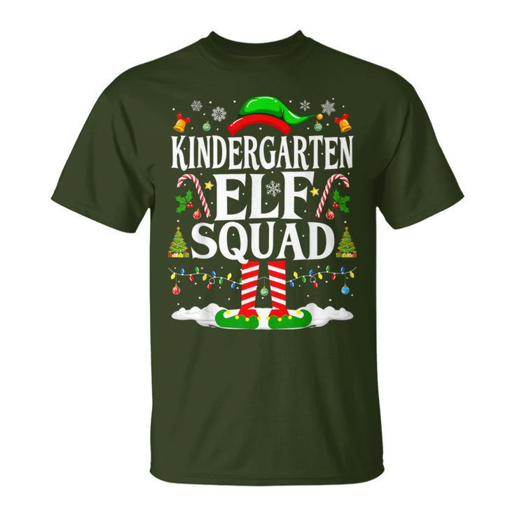 Kindergarten Elf Squad Xmas Christmas Kindergarten Elf T-Shirt