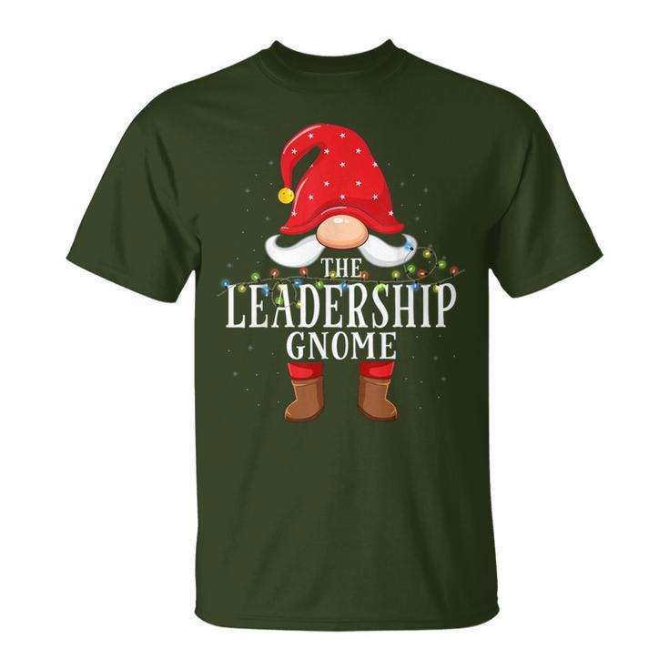 Leadership Gnome Matching Christmas Family Pajama T-Shirt
