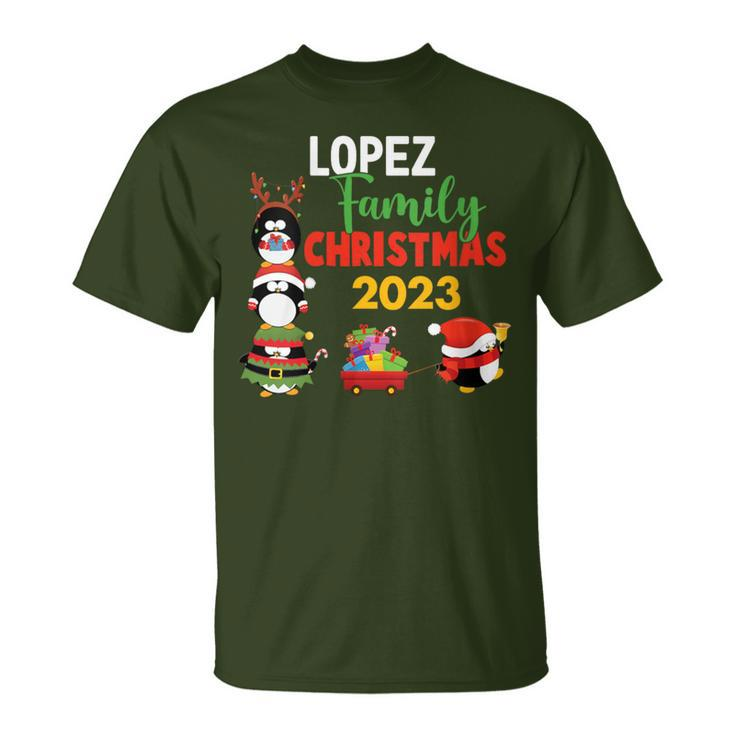 Lopez Family Name Lopez Family Christmas T-Shirt