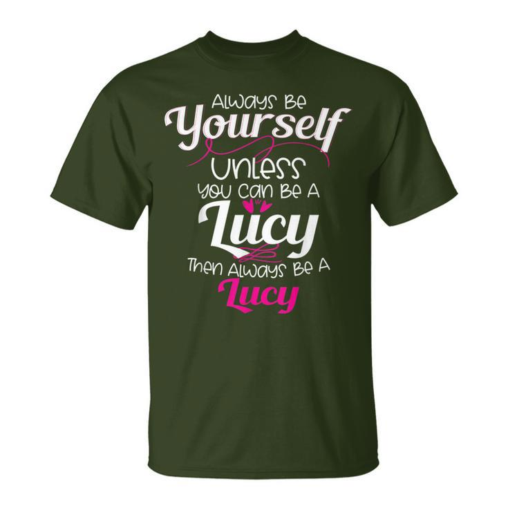Lucy Name Personalized Christmas Present Her T-Shirt