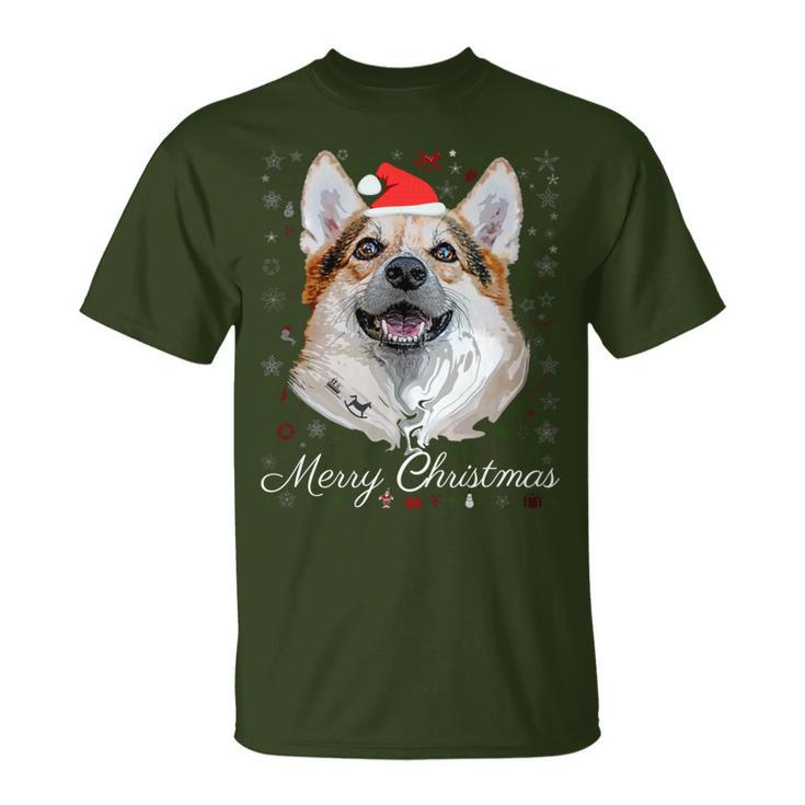 Merry Christmas Corgi Santa Dog Ugly Christmas Sweater T-Shirt
