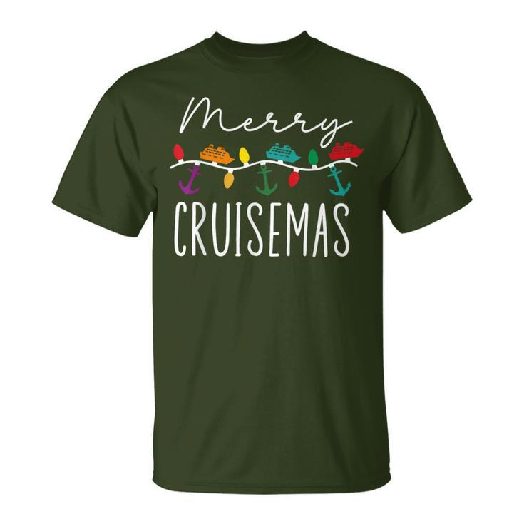 Merry Cruisemas Family Cruise Christmas Cruisin Crew T-Shirt
