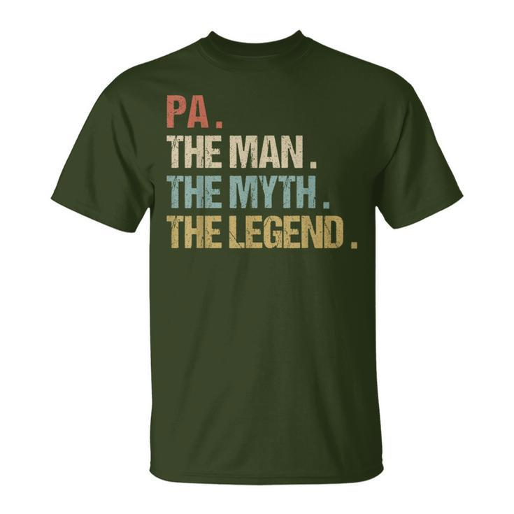Pa The Man Myth Legend Father Dad Christmas T-Shirt